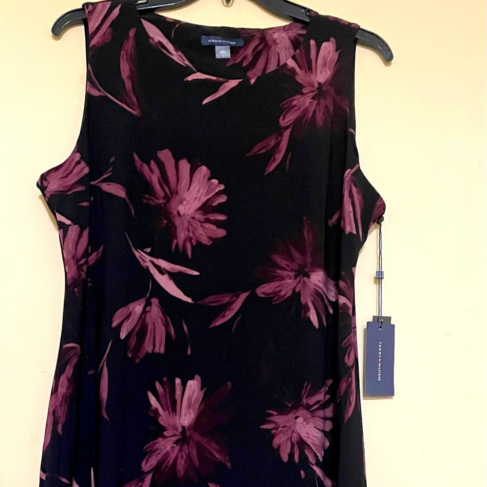 Tommy Hilfiger Gorgeous Black & Blush Print Dress - Picture 5 of 7
